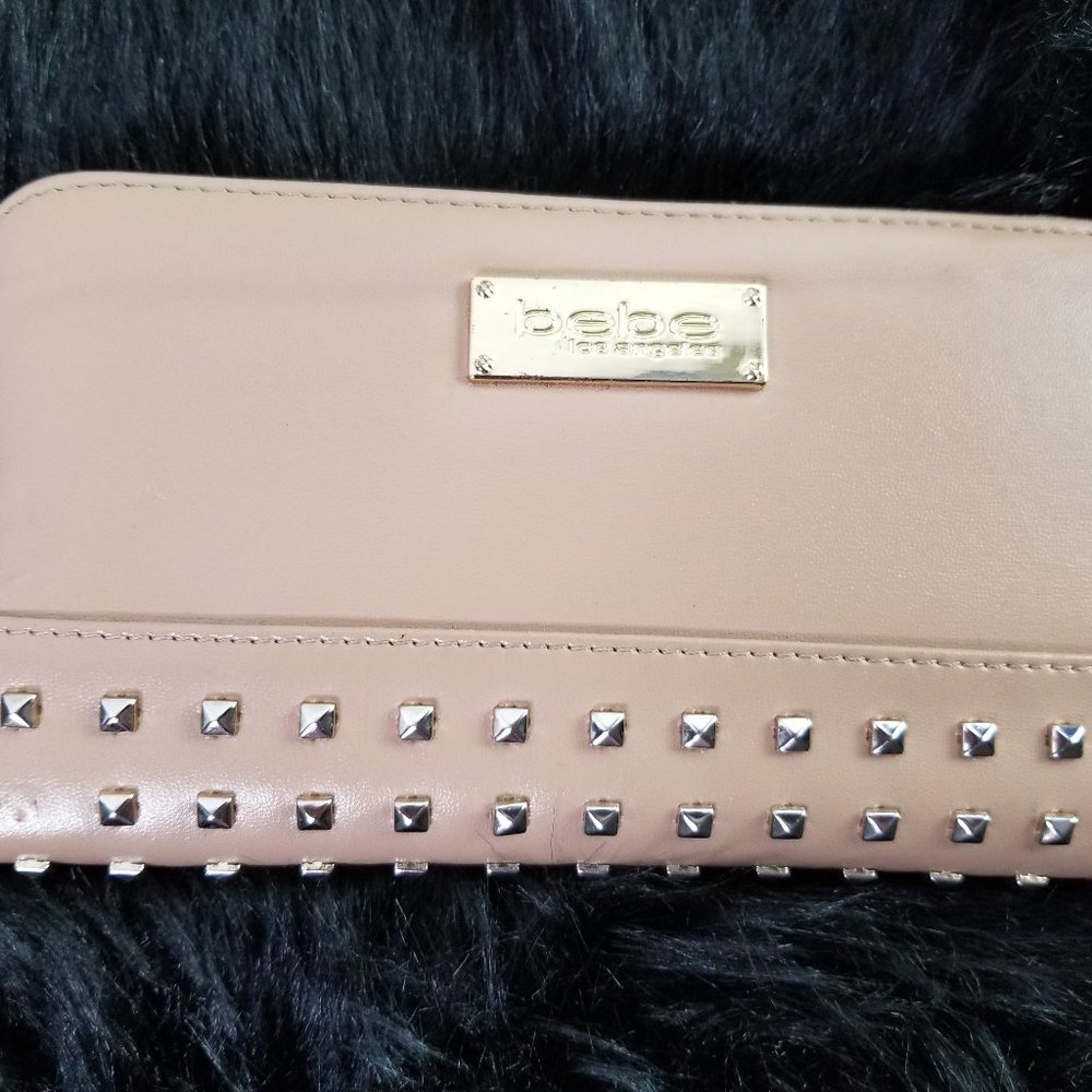 Studded Bebe wallet with matching coin bag